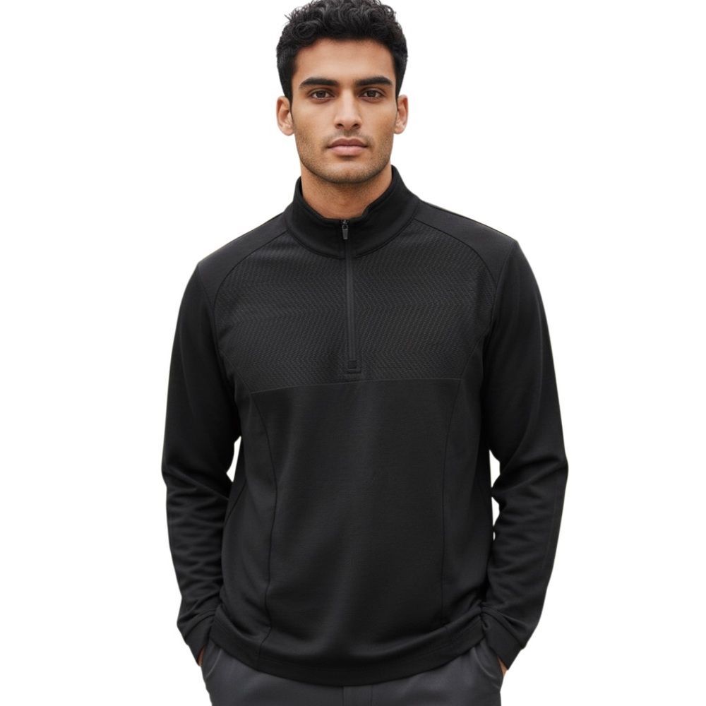 NWT! Perry Ellis black quarter zip pullover- Size M